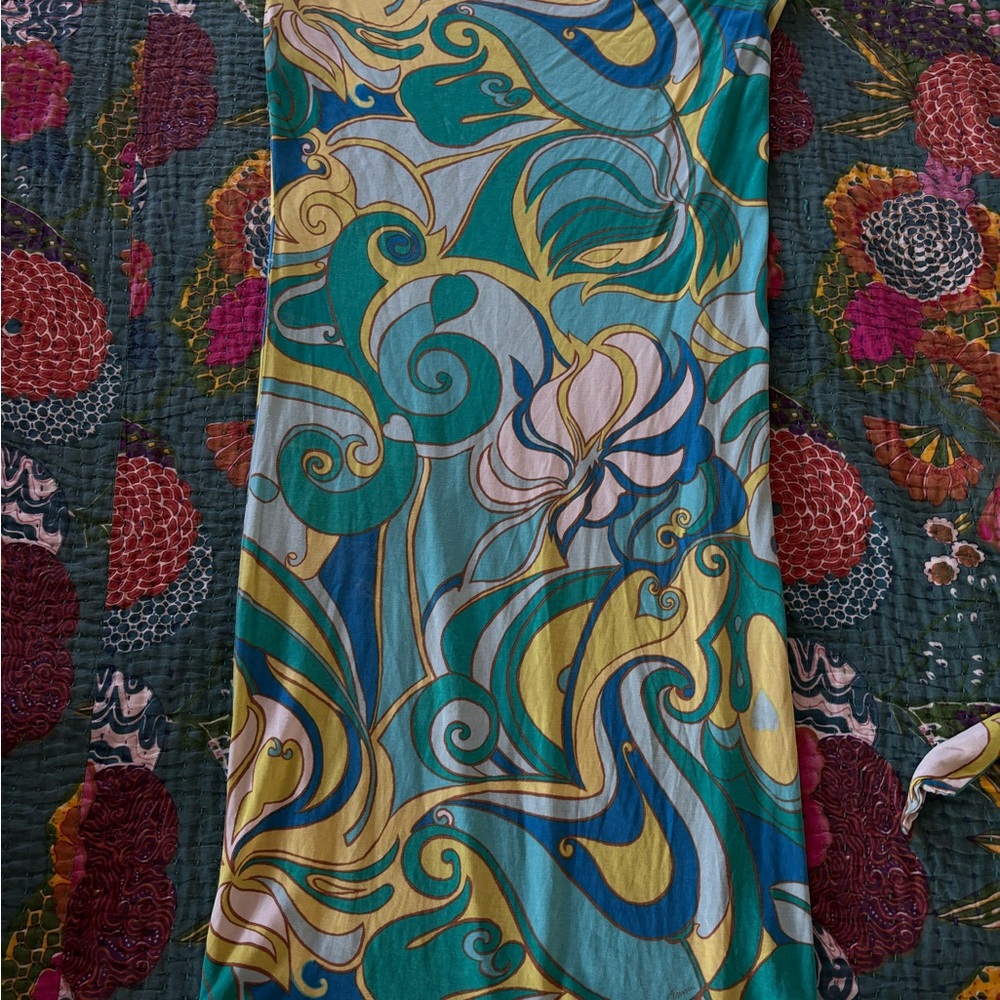 Banana Republic Multicolor Swirl Midi Dress